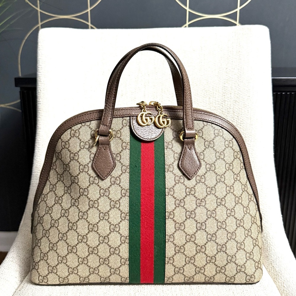 Gucci authentic Ophedia top Handel satchel bag medium supreme canvas - Picture 8 of 16